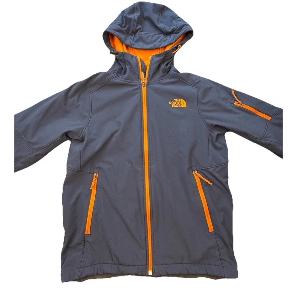 The North Face Men's Small S‎ Apex Flex Jacket Gray With Orange Accents